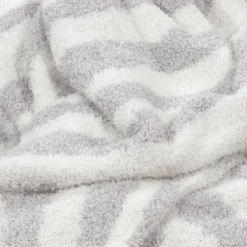 Cozy Feathery Knit Zebra Throw Blanket Gray - Threshold™ -Best Home Decoration GUEST 6b16d9b3 e000 4c98 8e39 1777b4f9ed26