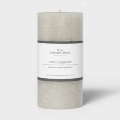 Pillar Cozy Cashmere Candle Gray - Threshold™ -Best Home Decoration GUEST 6ba11b2c 3a44 4095 898c 9eb621ed2bf1