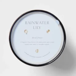 Colored Vase Glass With Dustcover Rainwater Lily Candle Gray - Threshold™ -Best Home Decoration GUEST 6efd91a6 961e 4e90 a80c c65ad3c57740