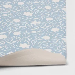 60" X 20" Floral Comfort Runner Mat Blue - Threshold™ -Best Home Decoration GUEST 6f9e8822 4bc9 4efa a40f b95c782d1456