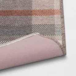 1'8"x2'10" Washable Fall Checkered Accent Rug Tan - Threshold™ -Best Home Decoration GUEST 750cbe19 8f55 435d 85a6 1ac0a8d6e978