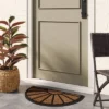 1'6"x2'6" Half Moon Rubber Coir Doormat Black - Threshold™ -Best Home Decoration GUEST 76657ddb 8c5d 423a b7e6 1cee1588bcac