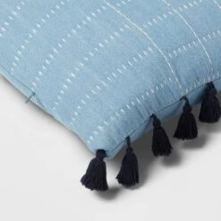 Oversized Oblong Pick Stitch Plaid Tassel Decorative Throw Pillow - Threshold™ -Best Home Decoration GUEST 7a8f6136 0e2b 40d3 b8b7 c710ab07b699