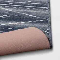 2'4"x3'9" Woven Tapestry Rug With Fringe Indigo - Threshold™ -Best Home Decoration GUEST 7ca9d346 5e0d 4060 9ae1 61040279a590