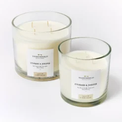 Clear Glass Cypress & Juniper Candle White - Threshold™ Designed With Studio McGee -Best Home Decoration GUEST 7d898c39 8a13 4ddb bd04 1def94ae2a46