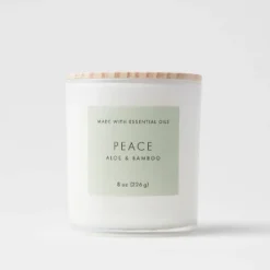 Wood Lidded Glass Wellness Peace Candle - Threshold™ -Best Home Decoration GUEST 7dafd42c 8838 4237 adb0 5f8c4050c49a