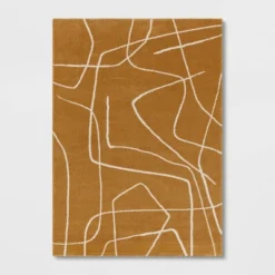 Abstract Lines Rug Mustard - Threshold™ -Best Home Decoration GUEST 81567303 b2d4 42e0 a48e 1fb6e86e7ad4