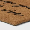 1'6"x2'6" Hope You Brought Wine Coir Doormat Tan/Black - Threshold™ -Best Home Decoration GUEST 84fc20a4 ce6f 48e6 a119 2d34ba24dbad