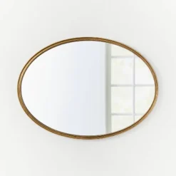 26" X 36" Oval Shape Antique Mirror Brass - Threshold™ Designed With Studio McGee -Best Home Decoration GUEST 85fc05a1 1747 4c0e ba5e d5fae5715021