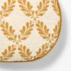 Golden Yellow And Cream Leaf Pattern Round Pillow - 16" - Threshold Designed With Studio McGee -Best Home Decoration GUEST 865c3c05 c40d 4da0 8f4f 7c4dad815658