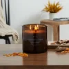 23oz XL 3-Wick Applewood + Amber Wooden Amber Glass With Wood Lid And Stamped Logo Amber - Threshold™ -Best Home Decoration GUEST 866c1c05 106c 4bc8 aa8e c5bcadf565ca