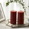 2pk Pillars Warm Cider & Cinnamon Red - Threshold™ -Best Home Decoration GUEST 88dc92a0 d86a 4bb1 88a9 9a531c06cc3e