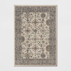 Jewel Boarder Persian Woven Rug Brown - Threshold -Best Home Decoration GUEST 8b105cf1 5e95 41fa b515 aeb27af7088f