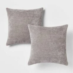 2pk Chenille Square Throw Pillows - Threshold™ -Best Home Decoration GUEST 8f0a7d0e 209f 4a4f ad91 c8f7ee8931ba