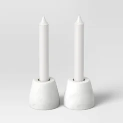Set Of 2 Marble Taper Holders White - Threshold™ -Best Home Decoration GUEST 8f3b73bd 014a 4560 bb27 16439b034b78