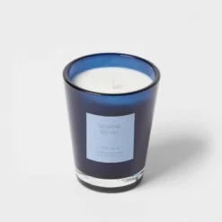 Colored Vase Glass With Dustcover Marine Moss Candle Blue - Threshold™ -Best Home Decoration GUEST 92ed5d27 7850 40ae bc3d 182e0d599d8a