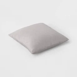 Washed Cotton Velvet Square Throw Pillow Gray - Threshold™: Indoor Use, Hidden Zipper, 18x18" -Best Home Decoration GUEST 95713691 b6a4 4965 a1b1 e6bfa883b0ed