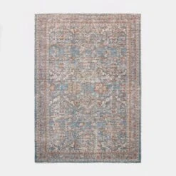 Persian Printed Poly/Wool Handmade Tufted Area Rug Blue/Brown - Threshold™ Designed With Studio McGee -Best Home Decoration GUEST 9636d0bb 1b8d 4417 8e9f c2ed5c5cdbd6