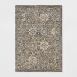 Distressed Persian Woven Rug Brown - Threshold -Best Home Decoration GUEST 9bbe3209 3484 4d3a a875 e3983bce28f4