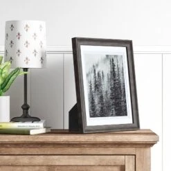 8" X 10" Double Matted Table Frame Dark Brown - Threshold™