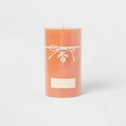 Ribbed Pillar Pumpkin Spice Candle - Threshold™ -Best Home Decoration GUEST a8a389a8 2349 43df a3c7 57f94581f426