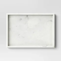 Rectangle Marble Tray White - Threshold™ -Best Home Decoration GUEST b17a5352 67b9 4bd9 9b93 eaef5e08c638
