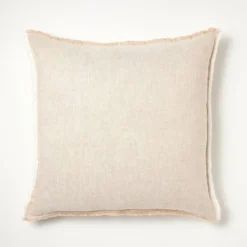 Oversized Reversible Linen Square Throw Pillow With Frayed Edges - Threshold™ Designed With Studio McGee -Best Home Decoration GUEST b24eae29 d0b8 4a56 a4ef 09c04c3955b4