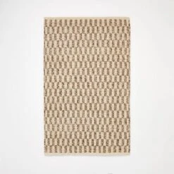 Checkered Stripe Rug Brown - Threshold™ Designed With Studio McGee -Best Home Decoration GUEST b2864ce6 6869 48dc 80bf 0c1c5704bc0f