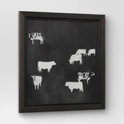 (Set Of 2) 12" X 12" Cow Collection II Framed Wall Canvases - Threshold™ -Best Home Decoration GUEST b344498b 2140 4a52 b3be 29b42cd41f2d