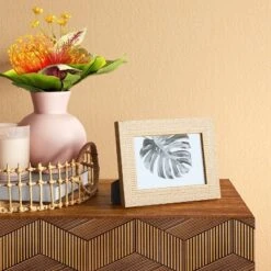 4" X 6" Global Diamond Table Frame Natural/White - Threshold™