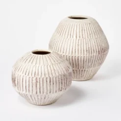 Small Carved Cream Vase - Threshold™ Designed With Studio McGee -Best Home Decoration GUEST bf468da8 6a4d 4db6 9500 708e4ce7b4b5