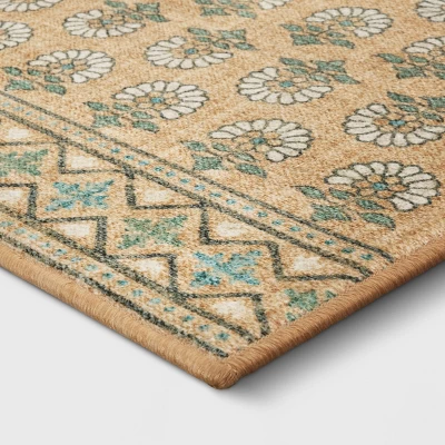 2'x3' Comfort Mat Bohome Accent Rug Yellow - Threshold™ 4 2'x3' Comfort Mat Bohome Accent Rug Yellow - Threshold™ - Image 2