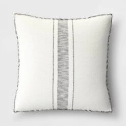 Oversized Placed Striped Square Throw Pillow - Threshold™ -Best Home Decoration GUEST c66db2e9 a928 40d0 937e 3fed7fbab407