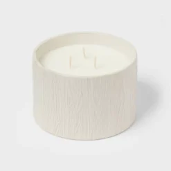 Textured Straight Side Ceramic Vanilla Pumpkin Candle White - Threshold™ -Best Home Decoration GUEST c83f7ca8 e5f6 4819 98d2 08162f587614