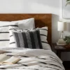 Square Modern Woven Stripe Decorative Throw Pillow Black - Threshold™ -Best Home Decoration GUEST cc28124f c207 40d4 9340 4a3b6e381e83