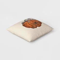 Pumpkin With Spider Cotton Square Halloween Throw Pillow Ivory - Threshold™ -Best Home Decoration GUEST d21b2705 06b9 4a1a b653 18e797617bdd