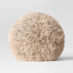 Long Faux Fur Round Throw Pillow - Threshold™ -Best Home Decoration GUEST d41c4580 a23f 4211 9fc7 9518971a2a73