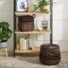 Rounded Square Chocolate Woven Basket With Lid - Threshold™ -Best Home Decoration GUEST d44905c6 c121 4a4a b816 68bff4c640e8
