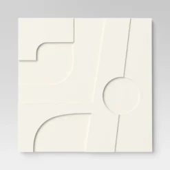(Set Of 4) 12" X 12" 3D Decorative Graphic Tiles White - Threshold™ -Best Home Decoration GUEST d74db4f4 916a 401e 9c76 2a1f0b149efd