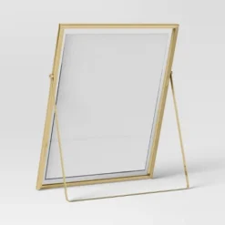 9" X 11" Float To 8" X 10" Linear Metal Easel Single Image Frame Brass - Threshold™ -Best Home Decoration GUEST dca9fb76 af6d 4838 8473 61f5e3a7187b