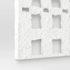 30" X 22" Metal And Paper Pulp Geometric Wall Sculpture Off-White - Threshold™ -Best Home Decoration GUEST de5322d5 ec4b 4477 b177 3ceadc0d97b7