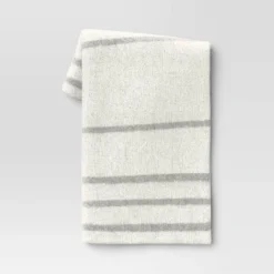 Cozy Feathery Knit Border Striped Throw Blanket - Threshold™ -Best Home Decoration GUEST deff6a87 19dd 46ab 888a 2b4dd331f69e