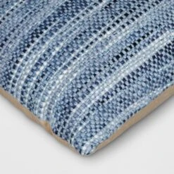 Oversized Lumbar Woven Pillow Blue - Threshold™ -Best Home Decoration GUEST e21dd3af f231 4058 be50 7cc6352dc91a