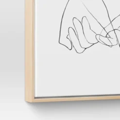 (Set Of 2) 16" X 20" Hands Framed Canvas - Threshold™: Modern Wall Art, Vertical Orientation, Sawtooth Back -Best Home Decoration GUEST e22d1f57 9d83 4888 945a f14ef5534db3