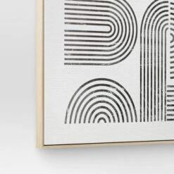 45" X 55" Line Art I Framed Kraft Wall Canvas - Threshold™ -Best Home Decoration GUEST e4499747 11ac 48ec bdf9 19d39f85fafe