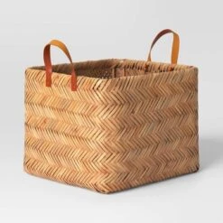Herringbone Weave Cube Basket - Threshold™ -Best Home Decoration GUEST e49d4917 8820 45a4 ac03 1f35341ba970
