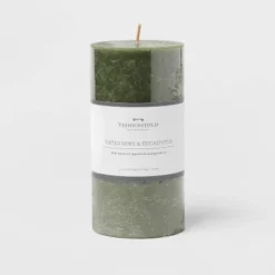 Pillar Candle Water Mint & Eucalyptus Green - Threshold™ -Best Home Decoration GUEST eb62ccc5 3893 4d1a adca 151ee7e678f3