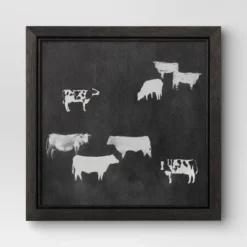 (Set Of 2) 12" X 12" Cow Collection II Framed Wall Canvases - Threshold™ -Best Home Decoration GUEST eba1d89c 78cc 4c5b 8c67 3a03cc2b6c22