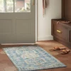 2'3"x3'9" Washable Persian Style Medallion Accent Rug Blue - Threshold™ -Best Home Decoration GUEST f09023a2 d7dc 4235 80c5 cc6d08888f66