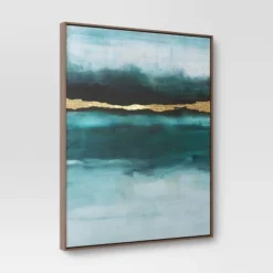 24"x30" Jewel Tone Abstract Canvas Framed Art - Threshold™ -Best Home Decoration GUEST f3ec23d8 f512 4587 8f06 500bbc900911